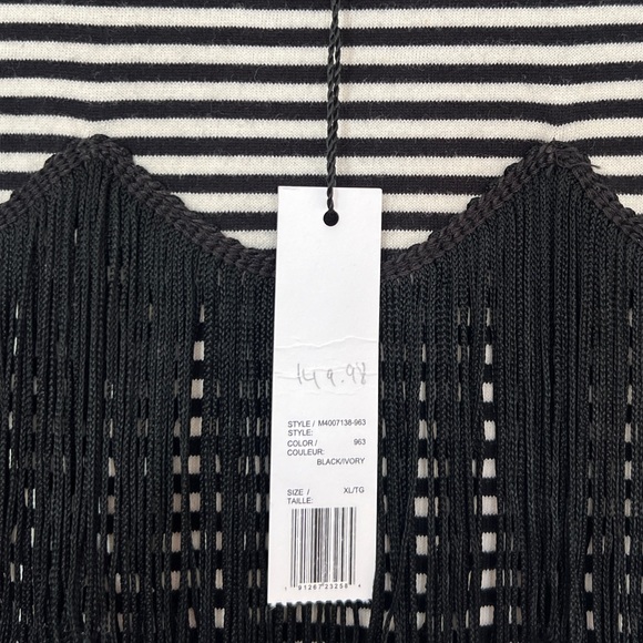 Marc Jacobs striped top with fringe size XL - Picture 12 of 12